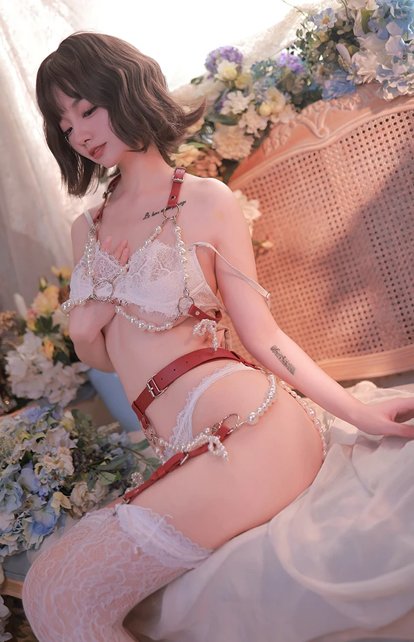 网红美女桃良阿宅 白珍珠+肛塞